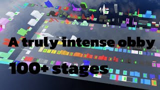 A truly intense obby in Obby Creator 100 stages  part 3 final [upl. by Selassie734]