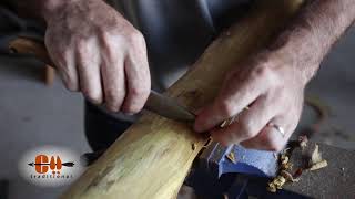 How to deal with knots on an osage bow stave  self bow building [upl. by Zelda179]