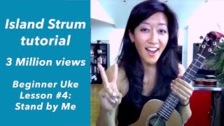 Stand By Me  Island Strum  Beginner Ukulele Lesson 4 NEW Turn on CC for chords and lyrics [upl. by Enomad270]