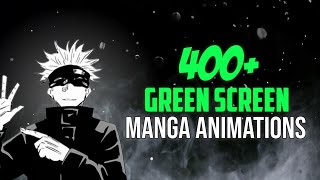 400 MustHave Green Screen Manga Animations For Your Edits  After Effects [upl. by Ettennej]