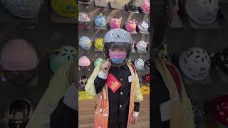 Falcon F17 cdrama cute automobile helmetgirl smartphone helmetlove cutebaby helmet [upl. by Dachia]