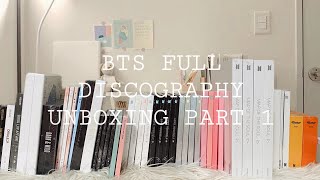 PART 1  BTS ALBUM UNBOXING  방탄소년단 BTS Full Discography  All Albums and Versions  Part 1 [upl. by Alisa]