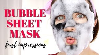 BUDGET BUBBLE SHEET MASK  PUREDERM FIRST IMPRESSIONS [upl. by Laure]