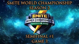 Smite World Championship 2016 Day 3  Semifinal 1 Game 3 of 5 [upl. by Atirrehs361]