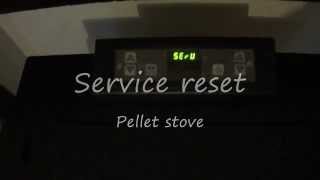 Service reset pellet stove [upl. by Saidnac]