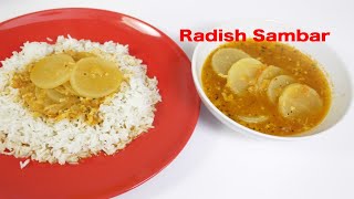 Radish sambarMullangi sambar ಮೂಲಂಗಿ ಸಾಂಬಾರ್how to prepare radish sambarMooli sambar [upl. by Urian502]