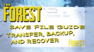 ►Save File Guide Transfer Move to MultiplayerSingleplayer and Back upRecover  The Forest [upl. by Naelcm]