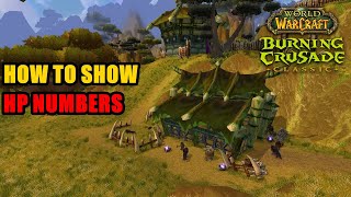 How to Show Enemy HP Numbers in Classic WoW [upl. by Winni]