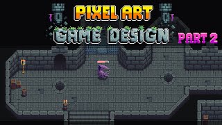 Pixel Art  Game Design Dungeon  Timelapse 2 [upl. by Moscow]