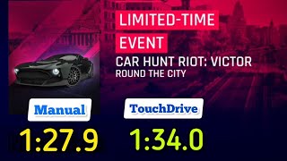 Asphalt 9 • Car Hunt Riot  Aston Martin Victor • Manual 1279 TouchDrive 1340  Round the City [upl. by Littell]