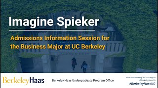 Imagine Spieker Admissions Information Session for First Year Applicants [upl. by Cyprus730]