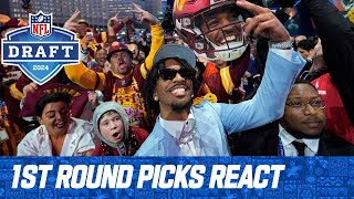 First Round Picks React to Being Drafted  2024 NFL Draft [upl. by Nwahsan]