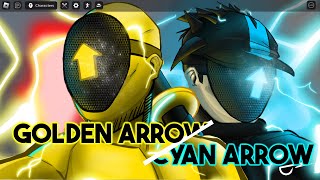 Cyan Arrows origin GOLDEN ARROW vs RED ARROW  THE FINAL FIGHT Roblox Strongest Battlegrounds [upl. by Bradan466]