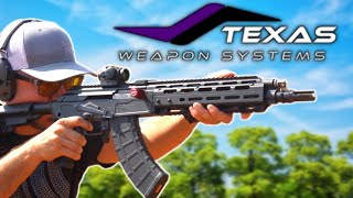 Texas weapon systems Shop tour origin story IK100 Series AK and more [upl. by Edak]