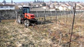 Tracteur Viticole DEXHEIMER 509 av broyeur à sarments [upl. by Carol554]