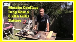 Tool Review  Metabo Cordless Drop Saw KGS 18 LTX 216 [upl. by Annahsed]