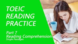 TOEIC Reading Test Part 71 Practice TOEIC Reading Test 2022 with Answers 5 [upl. by Sternberg]