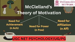 Mclellands Theory of Motivation  Achievement Power Affiliation  Need Theory UGC NET PSYCHOLOGY [upl. by Griseldis]