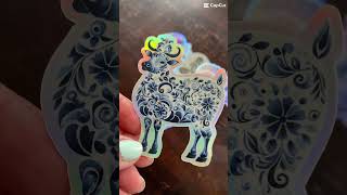 Folk Art Stickers by JLoomer Arts [upl. by Asilenna]