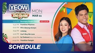 TV5  Monday Evening schedule 11MAR 2024 [upl. by Romie]