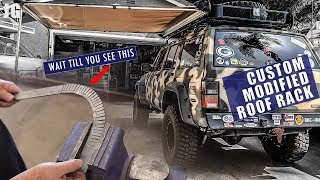 Custom Jeep Roof Rack Modification  JIMBOS GARAGE [upl. by Reyotal]