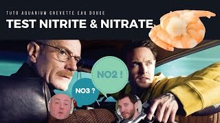 Contrôle Nitrite amp Nitrate de l AQUARIUM CREVETTE eau douce [upl. by Refynnej]