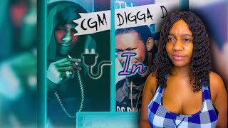 Digga D Unreleased Plugged In Lyric Video  REACTION [upl. by Cartie]