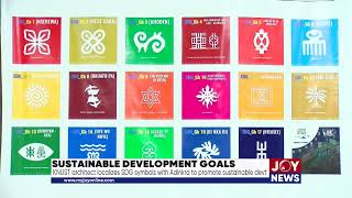 KNUST architect localizes SDG symbols with Adinkra to promote sustainable development [upl. by Esorrebma]