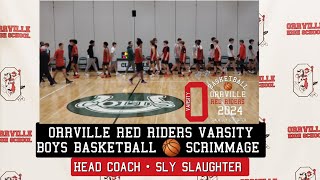 Orrville Red Riders Varsity Boys Basketball 🏀 Scrimmage [upl. by Cyrill]