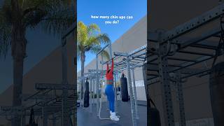 how many chin ups can you do fitness fitnessmotivation [upl. by Ahsikal]