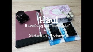 Haul Einkauf bei quotboesnerquot  Bestellung bei quotkartinodequot [upl. by Jacobsohn]