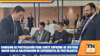 Comisión de Postulación para CSJ inició con la calificación de expedientes de postulantes [upl. by Drape]