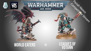 Leagues of Votann Vs World Eaters  Competitive Battle Report [upl. by Jessa]