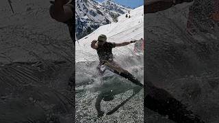 Fails The Boys 2  Water Slide Challenge Grimentz 08 skiing ski switzerland suisse schweiz [upl. by Knowling]