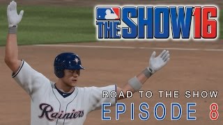 MLB 16 The Show  Road to the Show 9 AAA CALLUP AND WALK OF HOMER MLB 16 PS4 Gameplay [upl. by Alaikim]