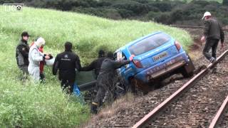 Acidente Vanderlei Carminatti  Robson Giacomel  Rally Passo Fundo 2012 [upl. by Yusem]