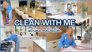 POWER HOUR Clean with me ✨ Speed Cleaning my Messy House  Emily Norris [upl. by Phebe778]