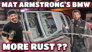 Fixing more rust on Mat Armstrongs Classic Wrecked BMW E24 [upl. by Ymme]