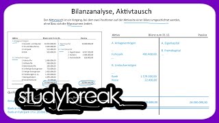 Bilanzanalyse Aktivtausch  Externes Rechnungswesen [upl. by Bunow]