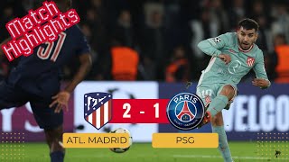 PSG vs Atl de Madrid  Match Highlights championsleague efootball2025 [upl. by Sarilda942]