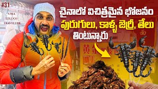 China Strange Street Food  Uma Telugu Traveller [upl. by Athelstan]