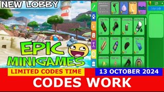 CODES Epic Minigames ROBLOX  OCTOBER 13 2024 [upl. by Bear]