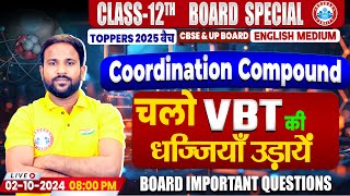 Class 12 Chemistry Coordination Compound  VBT Valence Bond Theory By Sumit Sir [upl. by Shapiro994]