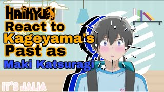 Haikyuu React to Kageyamas Past as Maki from stars align  Haikyuu x stars align GCRV  mmoyn [upl. by Darby]