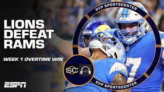 LIONS TAKE DOWN RAMS IN OVERTIME ❕❗ Recapping the WILD Week 1 finish 🏈  SC with SVP [upl. by Arreic596]