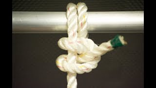 How to Tie a Round Turn and Two Half Hitches Knot  Tutorial  Professional Yacht Training USA [upl. by Anam511]