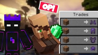 Minecraft But Villager Trades OP Items [upl. by Yregerg]