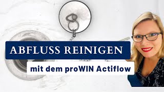 Abfluss reinigen mit dem proWIN Actiflow [upl. by Lorin]