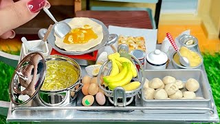 Mini Toy Food Cooking Miniature Roti Banana🫓🍌  ReMent Mini Kitchen food toys cooking ASMR [upl. by Aehtla]