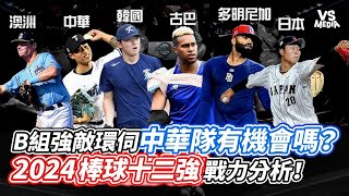 2024棒球12強戰力分析！B組強敵環伺中華隊有機會嗎？｜VS MEDIAｘcpman5226 [upl. by Derrick]